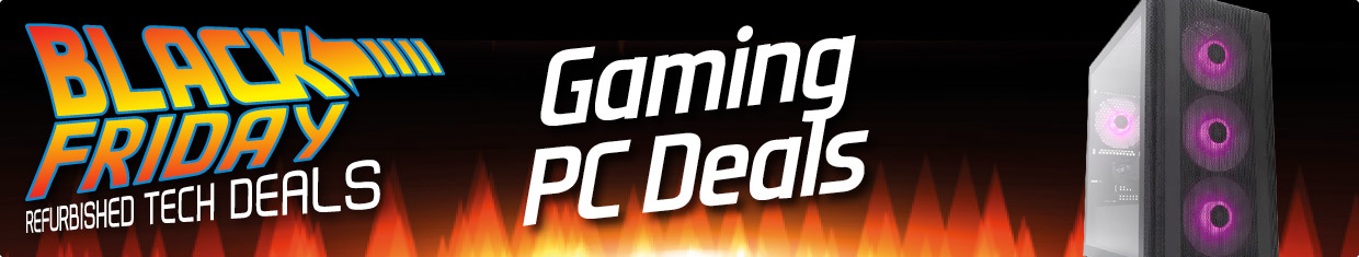 Graphical image with the words: Black Friday Gaming Deals