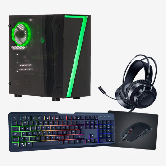 Stone Core Gaming PC Bundle with New Backlit Gaming Keyboard and