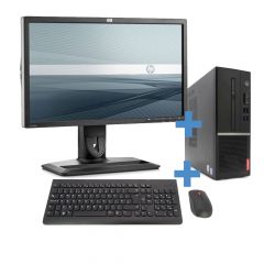 Lenovo Wireless Bundle - Intel Core i3 Desktop PC with Monitor, Wireless Keyboard and Mouse
