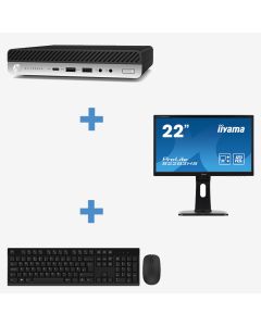 HP EliteDesk 800 G5 Mini Desktop Bundle - Grade A