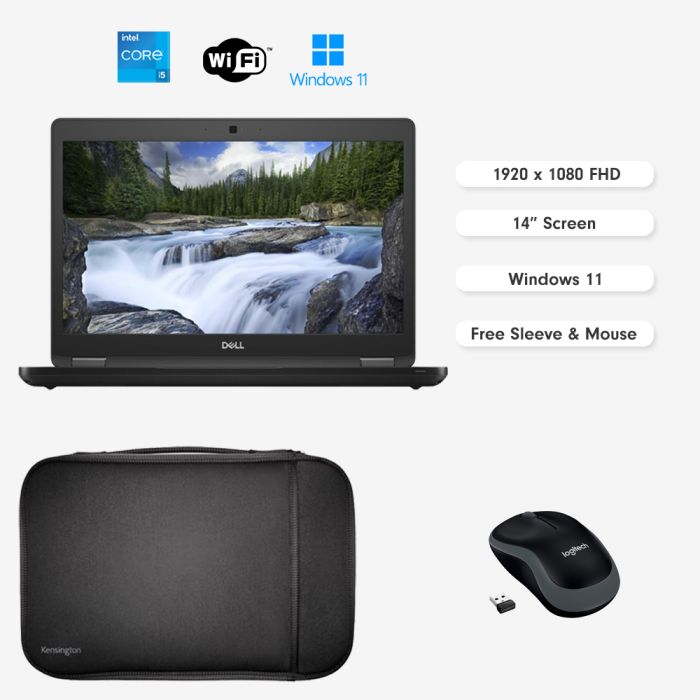 Windows 11 Laptop Bundle FREE USB Wireless Mouse Laptop Sleeve Stone Refurb