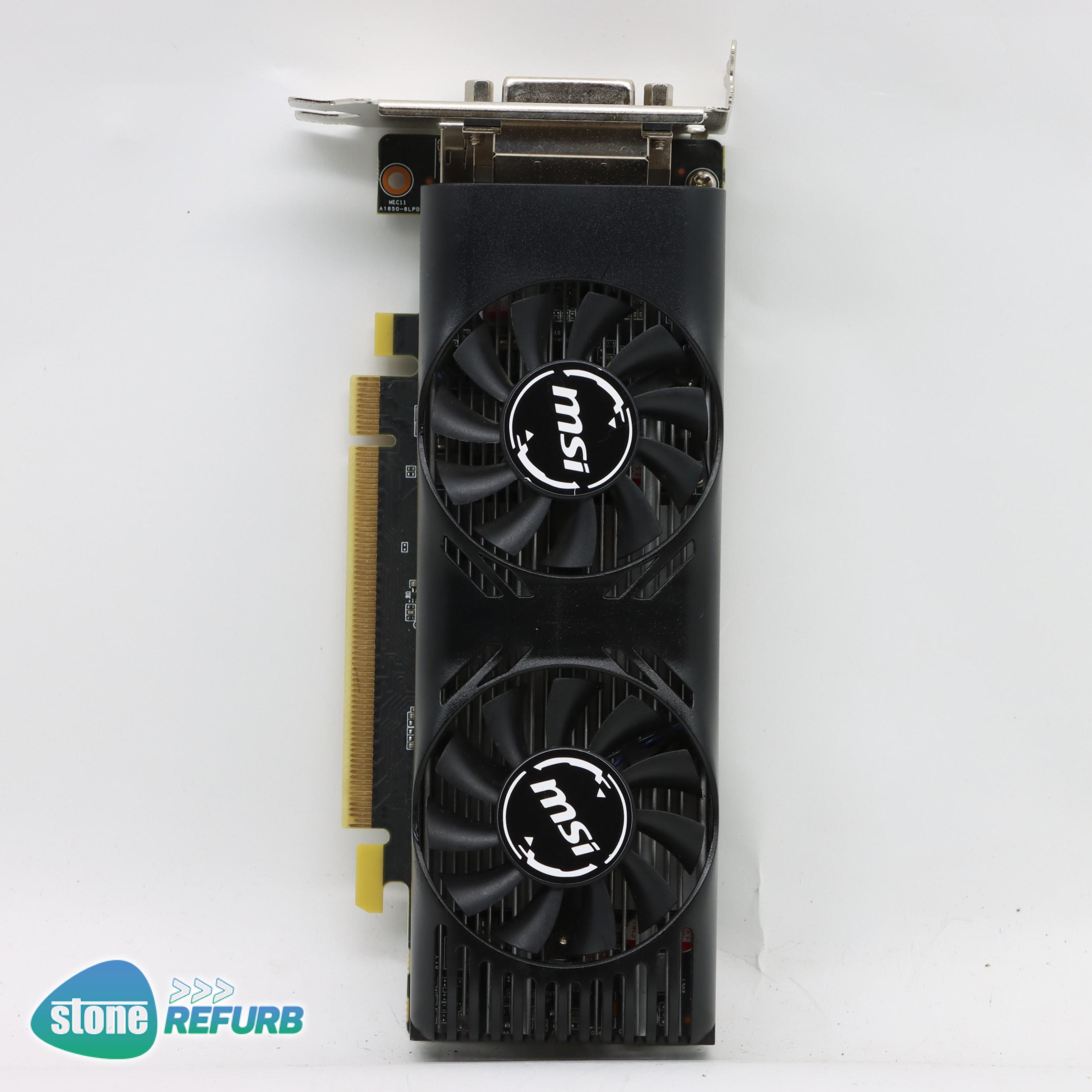 MSI GeForce GTX 1650 4GT LP（中古品 GPU MSI GeForce GTX 1650