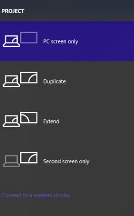 La sección Pantalla múltiple de Windows 10