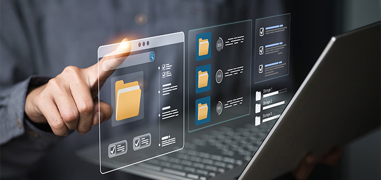 Image of laptop screen displaying app management tab