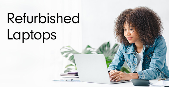 Picture of a laptop with the words Refurbished Laptops Picture of a laptop with the words Refurbished Laptops