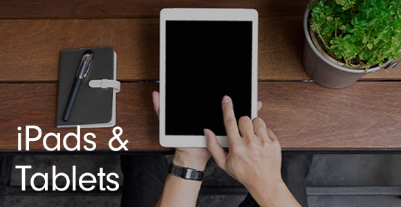 ipads and Tablets Image showing a person using an iPad