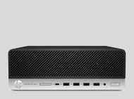 Desktop PCs Photo of an HP desktop PC